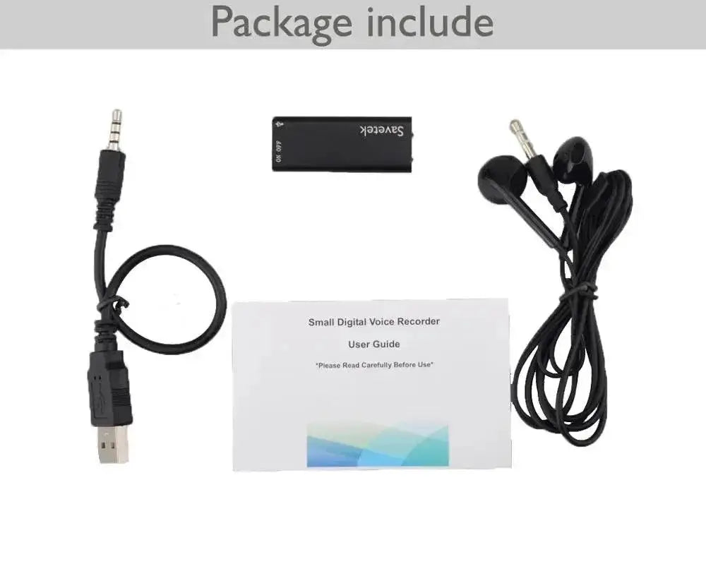 Savetek USB Pen Recorder Compact Audio Player Voice Capture