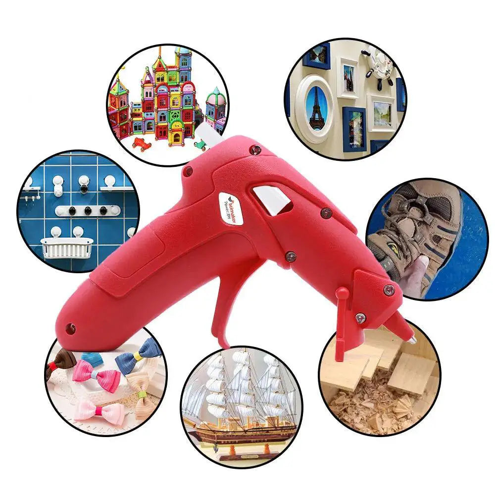 Scimaker 3.7V Cordless Hot Melt Glue Gun With 20 Sticks