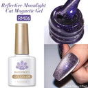 Sea Blue Cat Magnetic Gel Polish with Glitter Snowlight