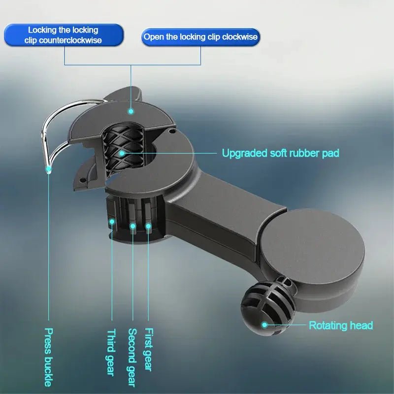 Seametal 3 Speed Seat Cooling Fan USB Charge Dual Head Rotation Keeps You Cool