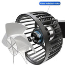 Seametal 3 Speed Seat Cooling Fan USB Charge Dual Head Rotation Keeps You Cool