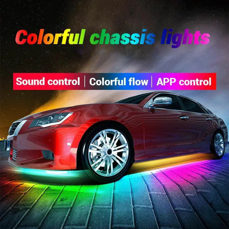 SEAMETAL Car RGB Neon Underglow Lights With Music Sync Kit