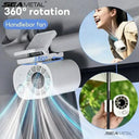 Seametal Clip On Car Fan 360 Rotatable Beat Heat On The Go USB Rechargeable
