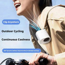Seametal Clip On Car Fan 360 Rotatable Beat Heat On The Go USB Rechargeable
