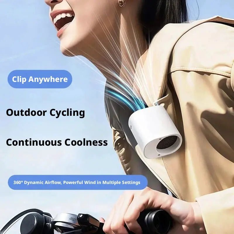 Seametal Clip On Car Fan 360 Rotatable Beat Heat On The Go USB Rechargeable