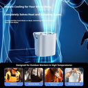 Seametal Clip On Car Fan 360 Rotatable Beat Heat On The Go USB Rechargeable