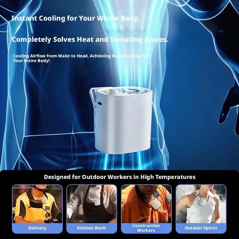 Seametal Clip On Car Fan 360 Rotatable Beat Heat On The Go USB Rechargeable