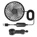 SEAMETAL USB Car Cooling Fan With 360 Rotation Silent 3 Speed Boosting Comfort