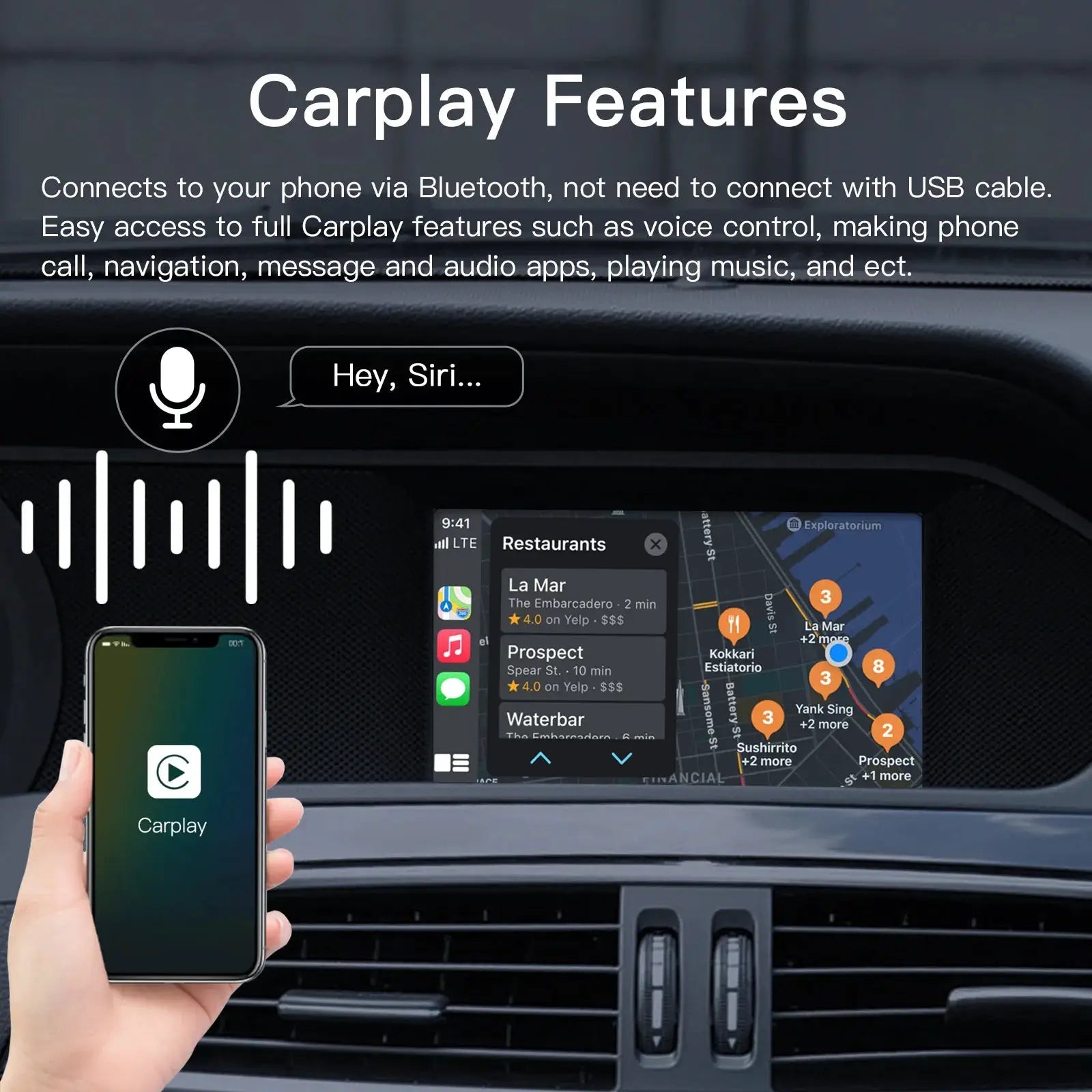 Seamless CarPlay Adapter for Mercedes