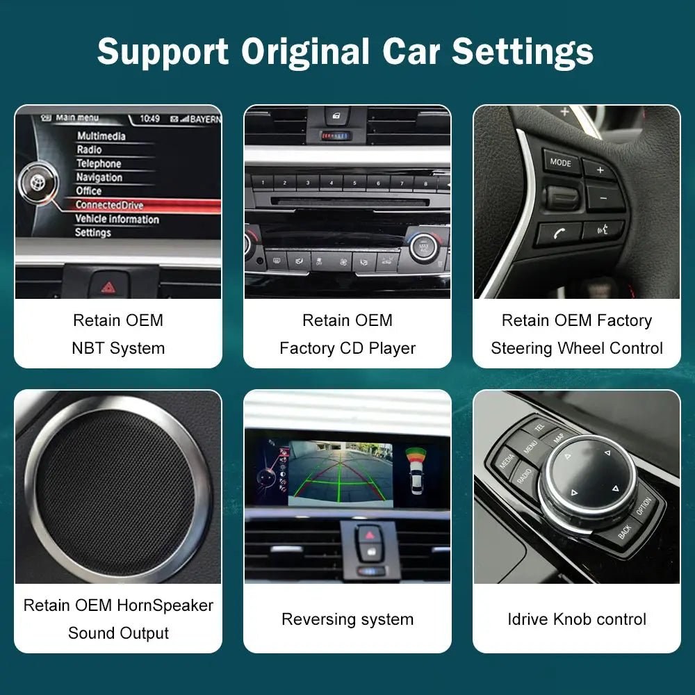 Seamless CarPlay Display for BMW 1-4