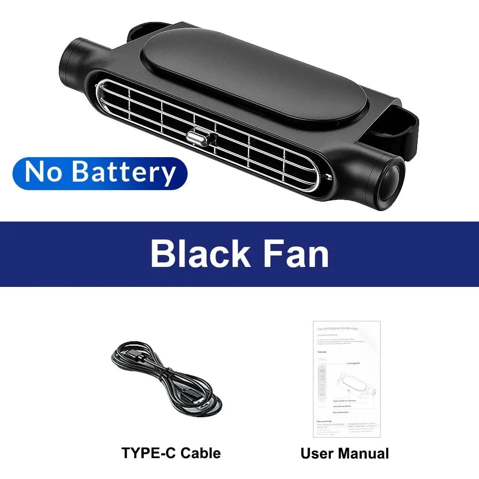 Seat Cooling Fan 5V USB 3 Speed Headrest Mount For Front Rear Seats Stay Cool