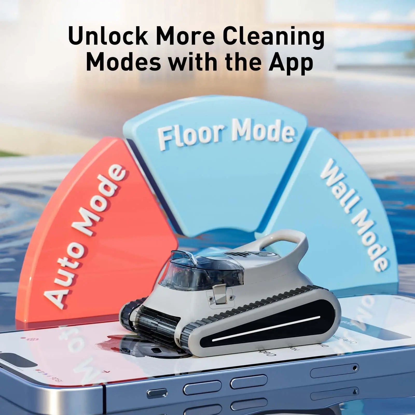 Seauto Crab Pro Cordless Robotic Pool Cleaner Up To 2000 Sqft 2025 Model