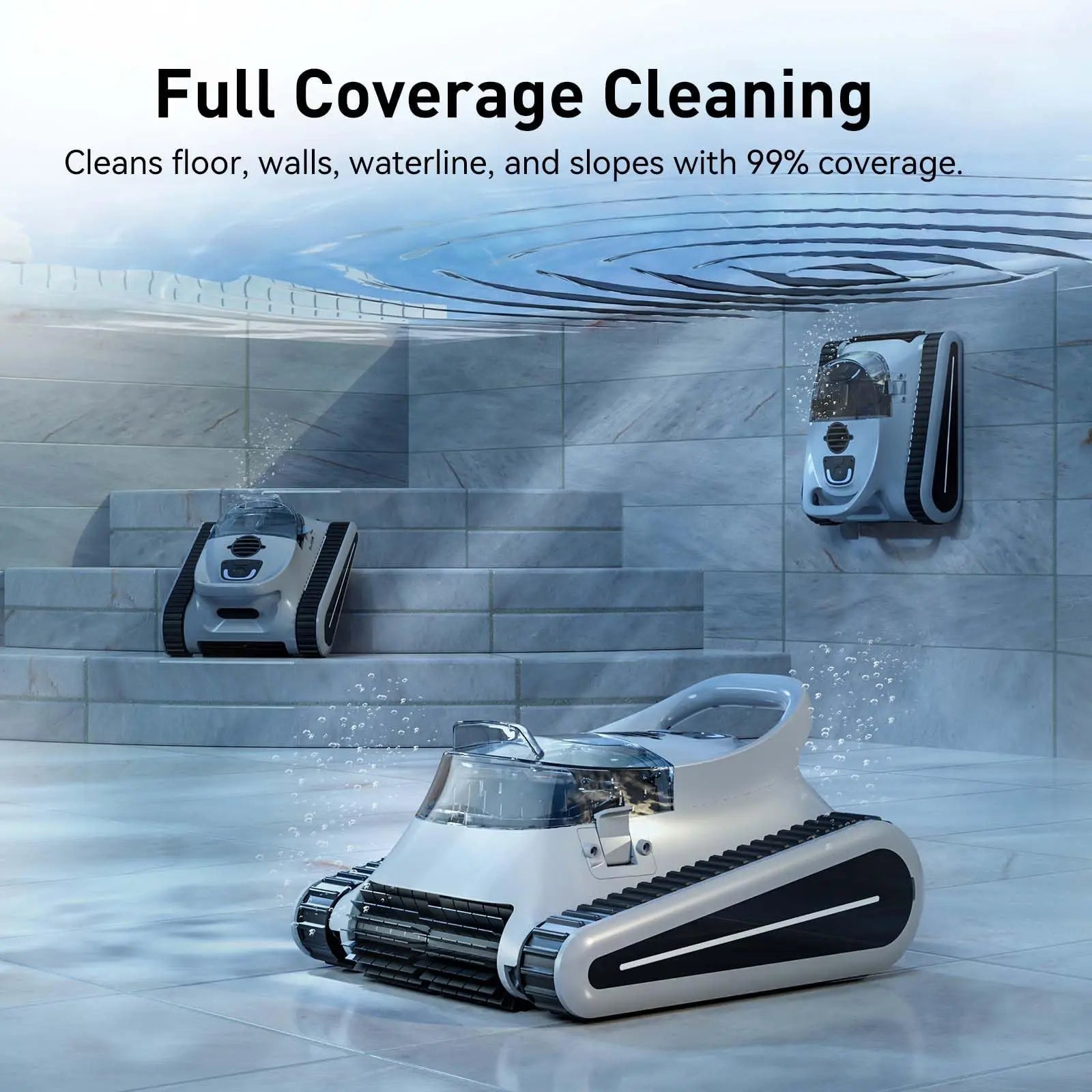 Seauto Crab Pro Cordless Robotic Pool Cleaner Up To 2000 Sqft 2025 Model