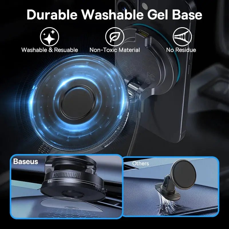 Secure Magnetic Car Holder for Travel