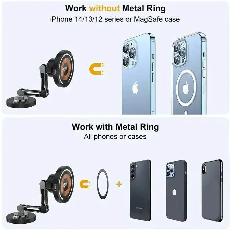 Secure Magnetic Car Mount for iPhone Pro