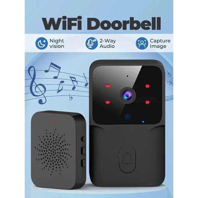 SecureSmart Doorbell Video - Low Power WiFi HD Night Vision Intercom Battery Pro