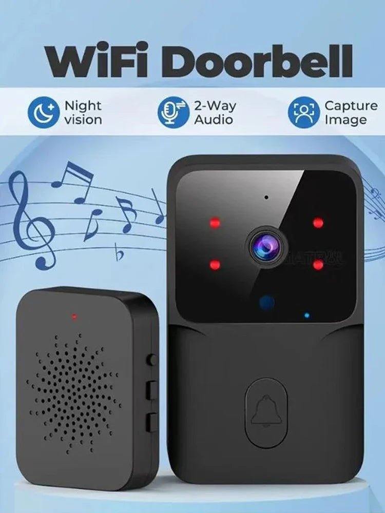 SecureSmart Doorbell Video - Low Power WiFi HD Night Vision Intercom Battery Pro