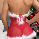 Seductive Christmas Strappy Lingerie Set for Special Occasions