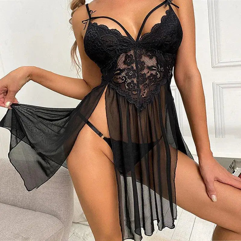 Seductive Lace Halter Bra Set to Empower Confidence
