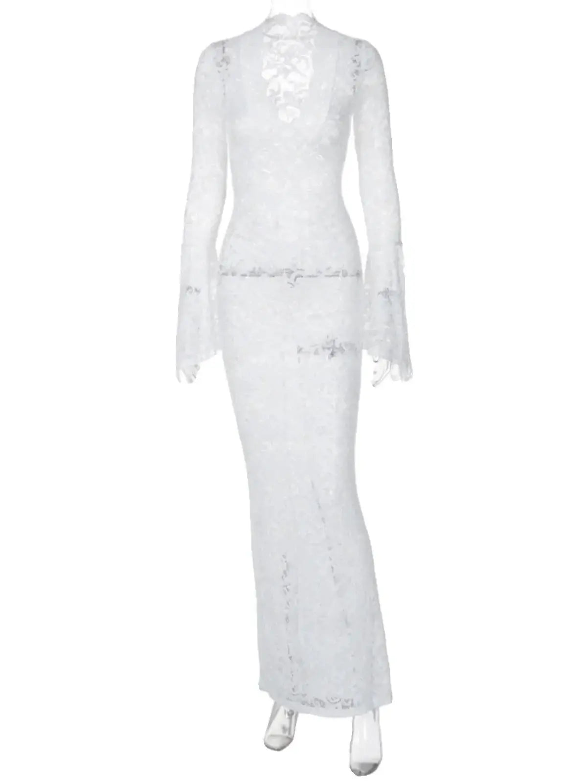 Seductive Lace V Neck Dress Elegance For Spring Fashion