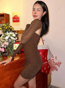 Seductive Off-Shoulder Dress Chic Glamorous Appeal Now