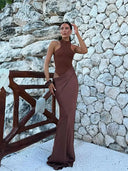 Seductive Ruffled Maxi Dress for Women