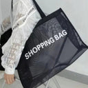 See Through Mesh Tote for Travel