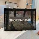 See Through Mesh Tote for Travel