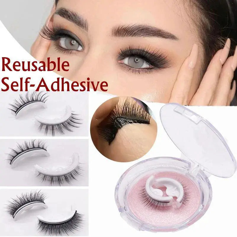 Self Adhesive 3D Mink Eyelash Extension Kit Reusable