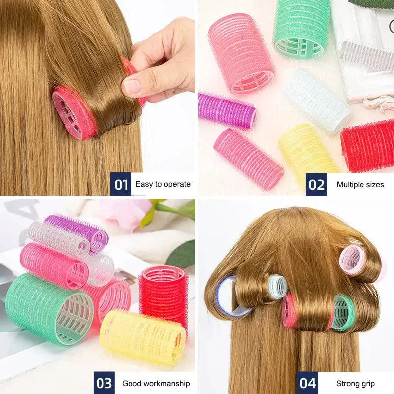 Self Adhesive Hair Curlers 50mm Set For Effortless Curls