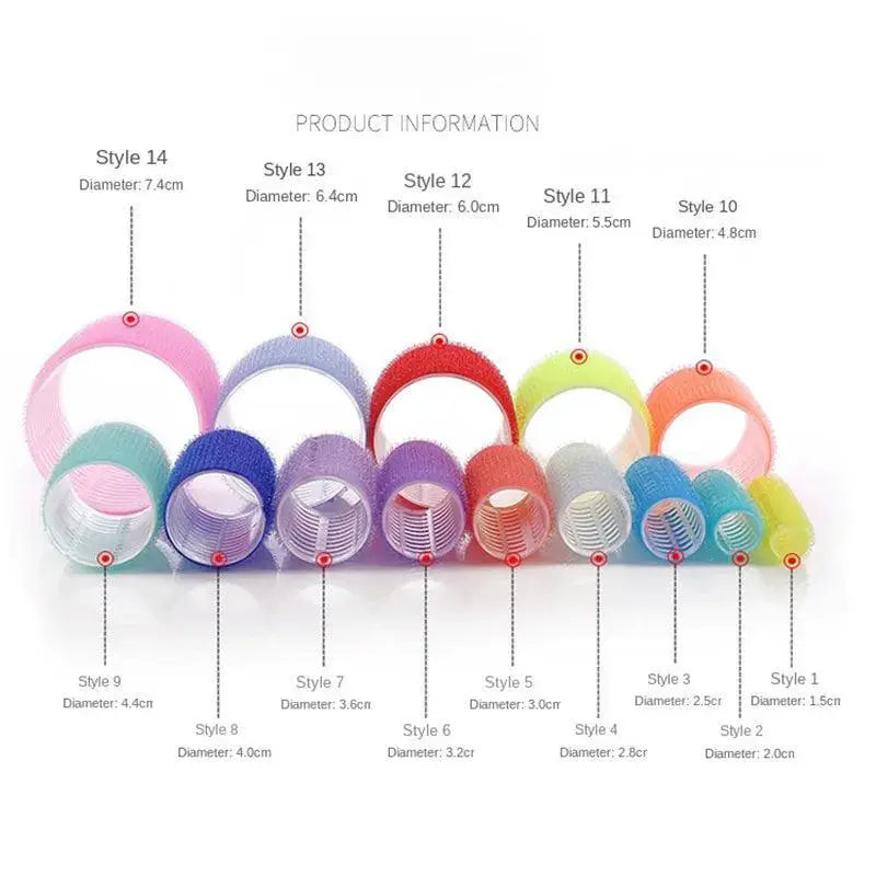 Self Adhesive Hair Curlers 50mm Set For Effortless Curls