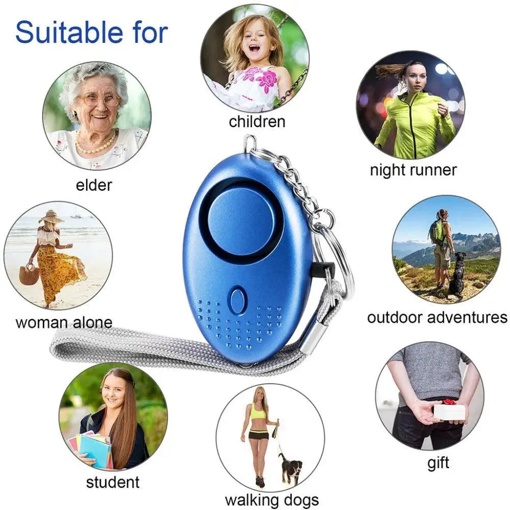 Self Defense Alarm Keychain Safety Siren Protection