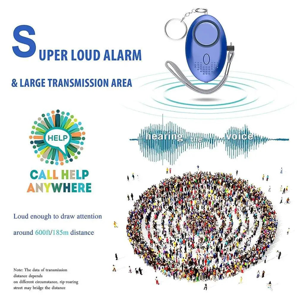 Self Defense Alarm Keychain Safety Siren Protection