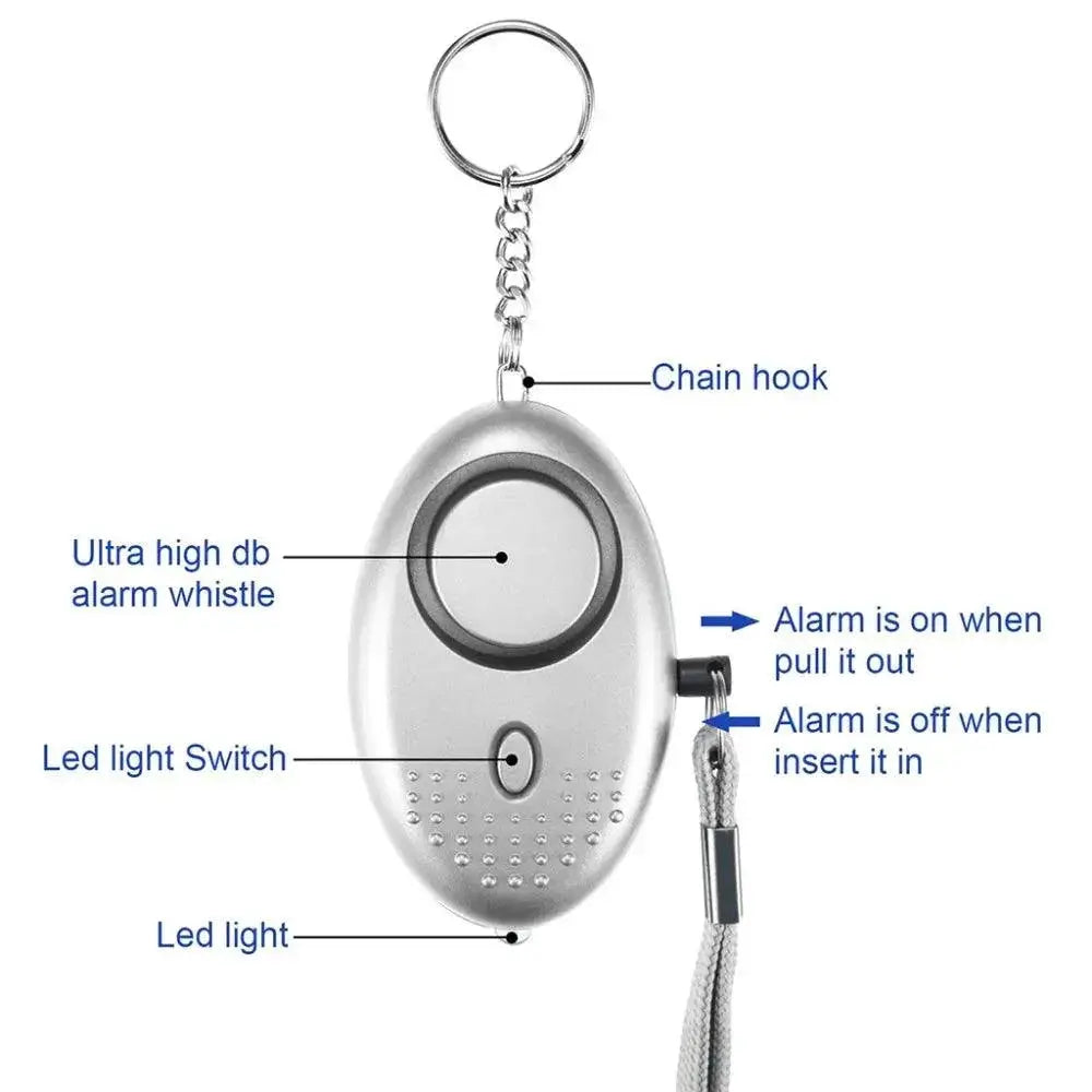 Self Defense Alarm Keychain Safety Siren Protection