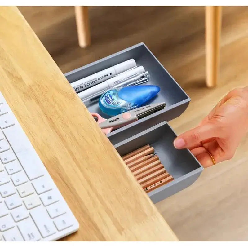 Self Stick Pencil Tray Drawer Organizer For Office And Home