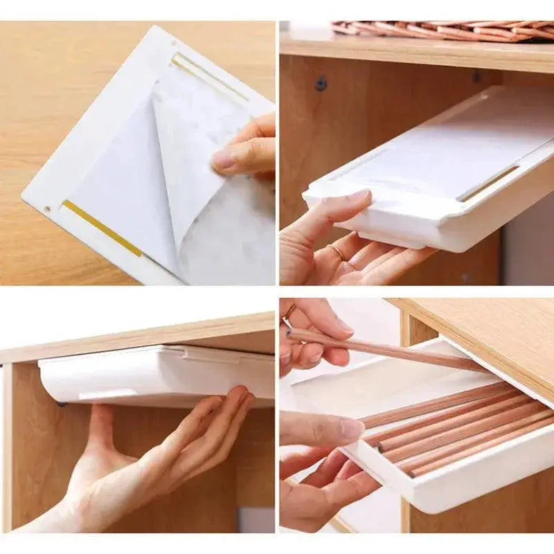 Self Stick Pencil Tray Drawer Organizer For Office And Home