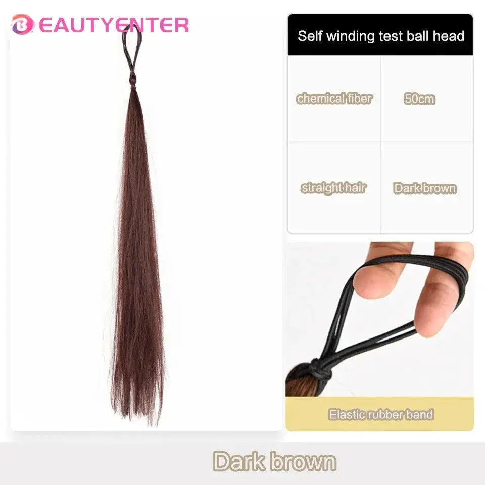 Self Winding Hair Bundle Marvel Curly Chignon Wig Style