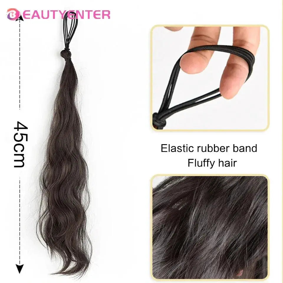 Self Winding Hair Bundle Marvel Curly Chignon Wig Style