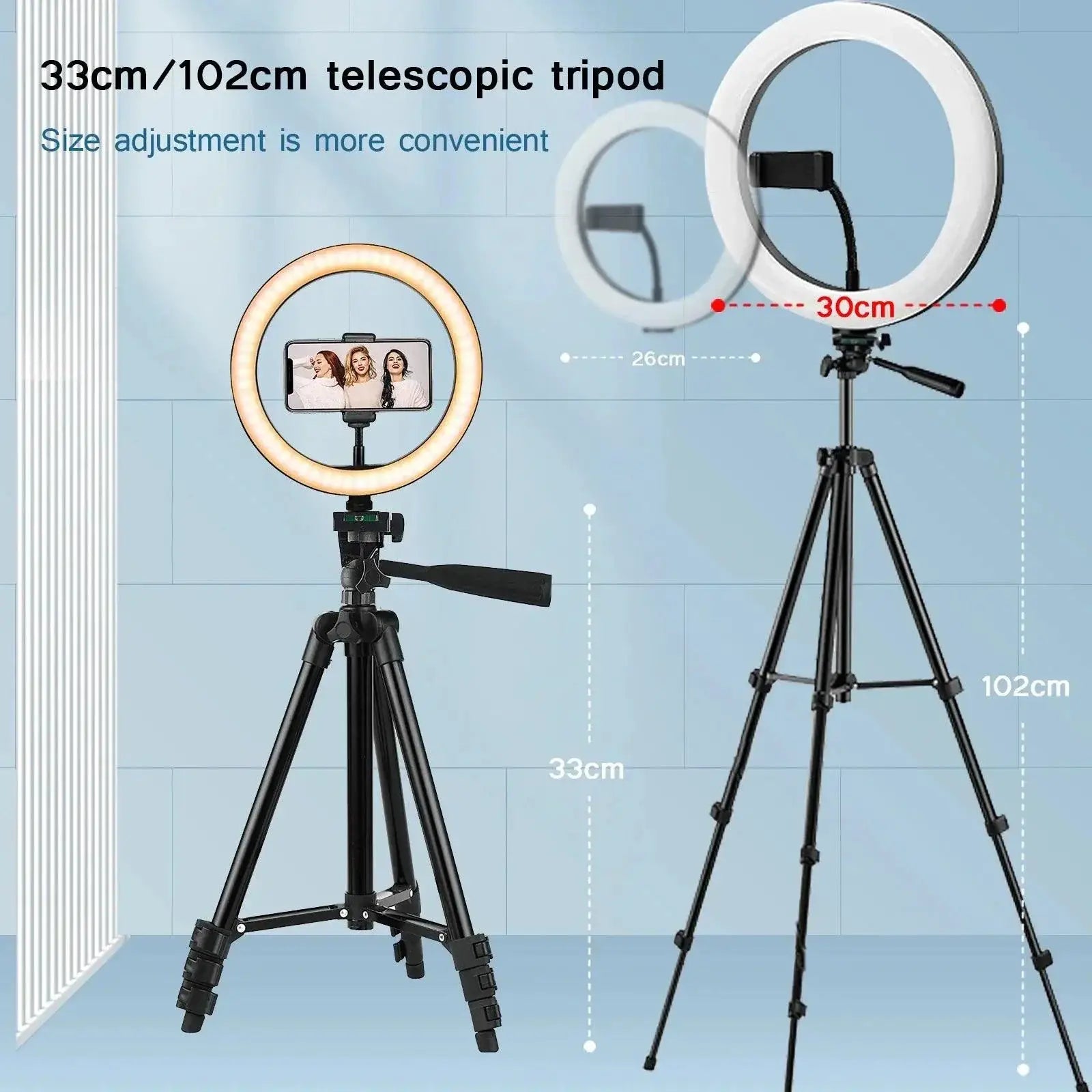 Selfie Ring Light With Remote And Tripod Stand Pro Kit