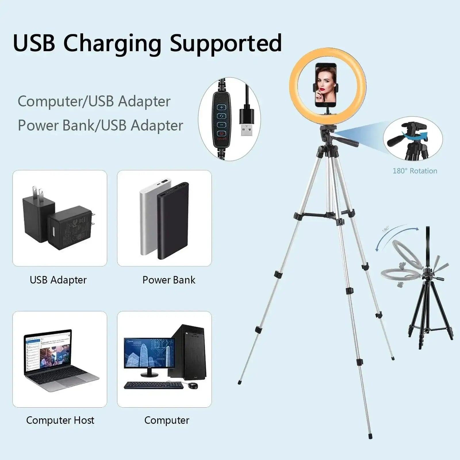 Selfie Ring Light With Remote And Tripod Stand Pro Kit