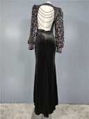 Sequin Elegance: Luxurious Banquet Dress for Glamorous Events