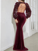 Sequin Elegance: Luxurious Banquet Dress for Glamorous Events
