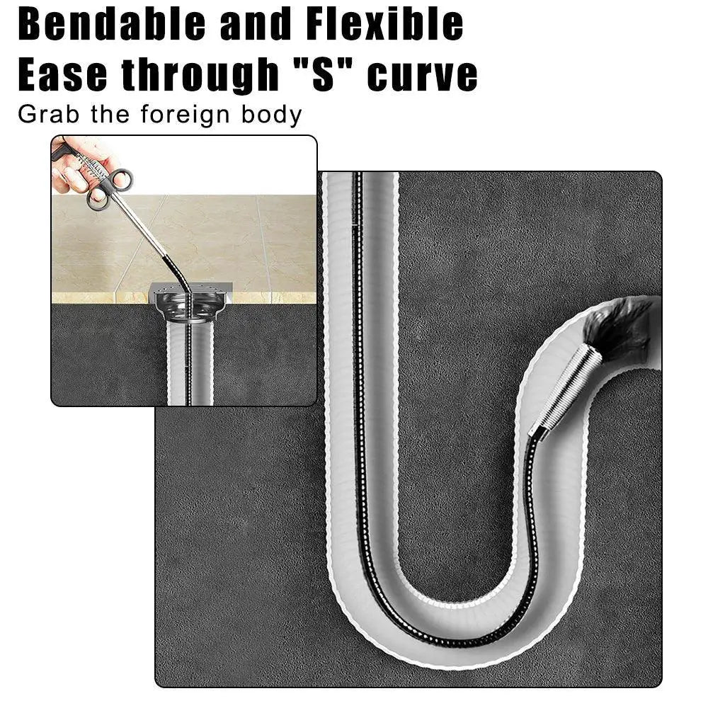 Sewer Pipe Unblocker Hair Cleaner Flexible Tool for Clogs