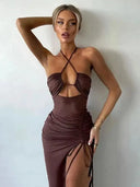 Chic Backless Dress for Women Night Club
