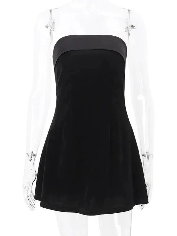 Sexy Backless Mini Dress Off Shoulder Party Wear Glam