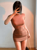 Sexy Bodycon Mini Dress: Trendy Clubwear for Women