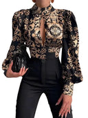 Breathable Backless Blouse for Women