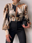 Breathable Backless Blouse for Women