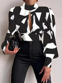 Breathable Backless Blouse for Women