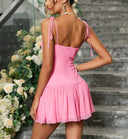 Sexy Lace Backless Elastic Dress for Women - Elegant Fit